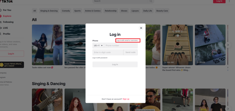 Tiktok账号密码直接登入(适用于App,浏览器网页版本)-教程导航